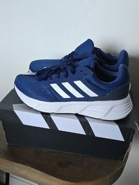 adidas Kids Navy and White Athletic Sneakers